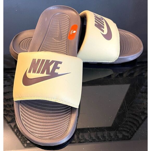 Nike Victori One Slide Wheat Grass Baroque Brown CN9675-701 Men 8 NWOB - Picture 9 of 10